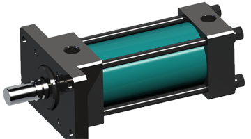 MOB拉缸油缸前法蘭連接 