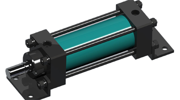 MOB拉缸油缸外腳座連接 